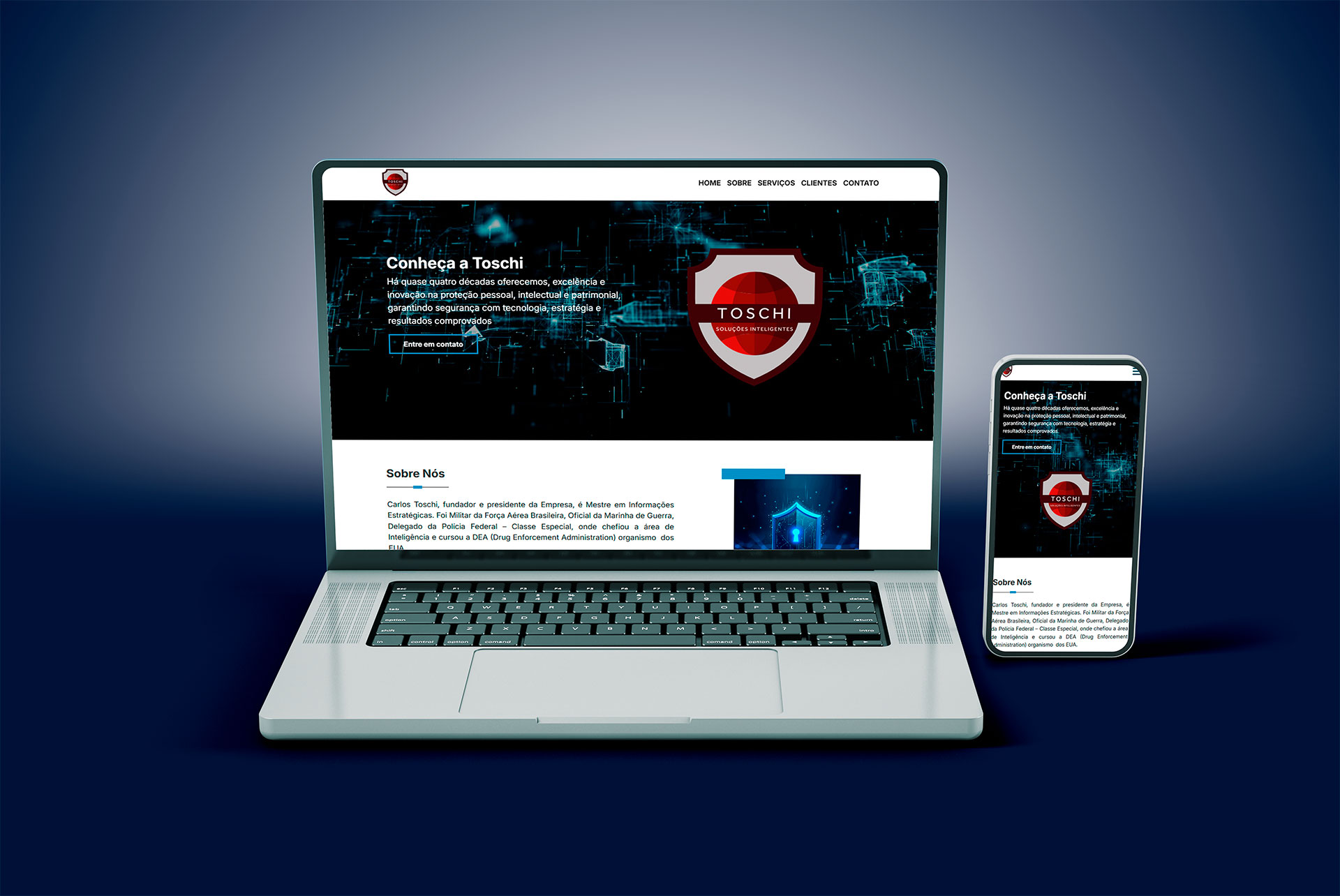 Portfolio website Toschi